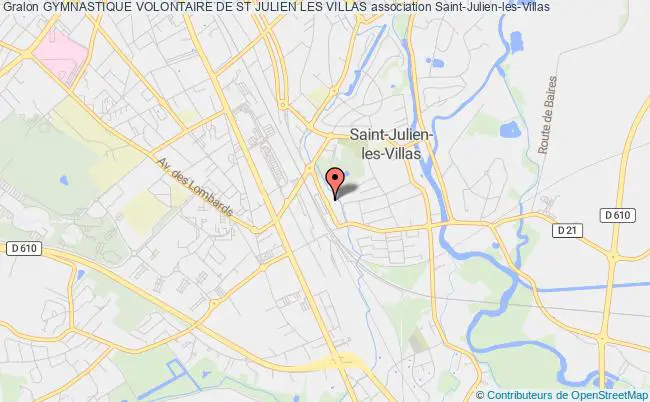 plan association Gymnastique Volontaire De St Julien Les Villas Saint-Julien-les-Villas