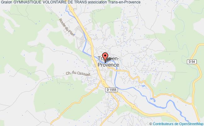 plan association Gymnastique Volontaire De Trans Trans-en-Provence