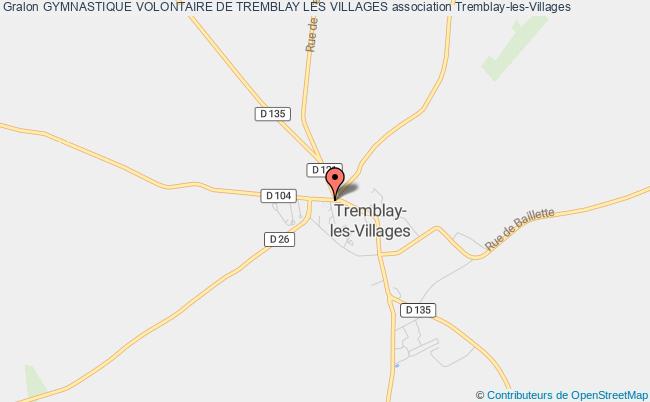 plan association Gymnastique Volontaire De Tremblay Les Villages Tremblay-les-Villages