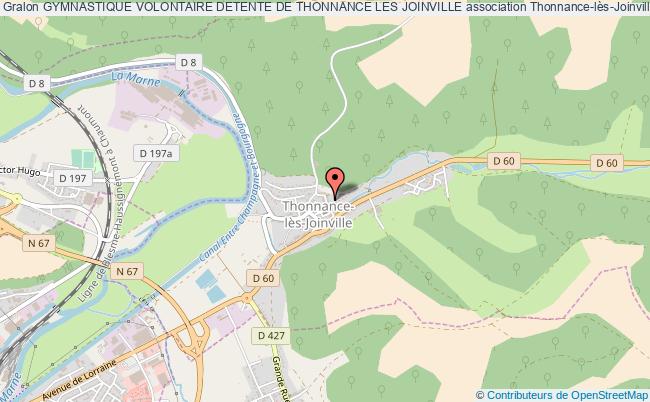 plan association Gymnastique Volontaire Detente De Thonnance Les Joinville Thonnance-lès-Joinville