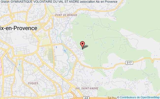 plan association Gymnastique Volontaire Du Val St Andre Aix-en-Provence