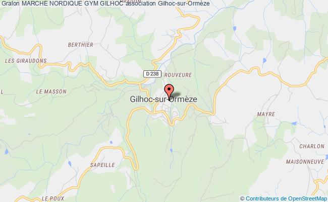plan association Gymnastique Volontaire Gilhoc Gilhoc-sur-Ormèze