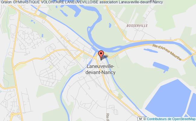 plan association Gymnastique Volontaire Laneuvevilloise Laneuveville-devant-Nancy