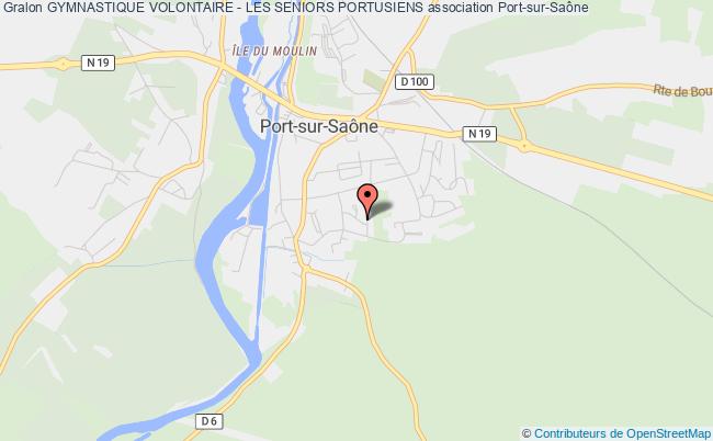 plan association Gymnastique Volontaire - Les Seniors Portusiens Port-sur-Saône