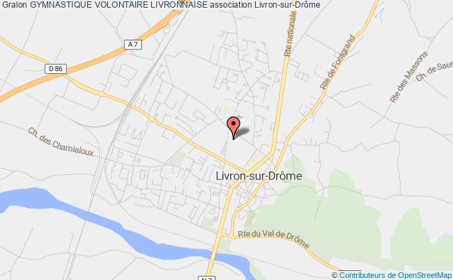plan association Gymnastique Volontaire Livronnaise Livron-sur-Drôme