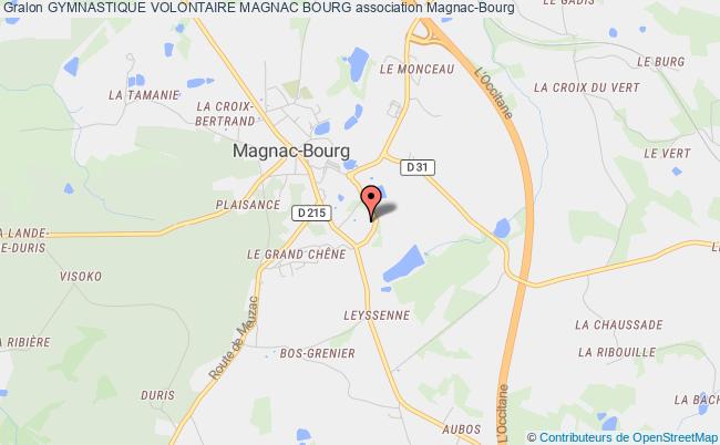plan association Gymnastique Volontaire Magnac Bourg Magnac-Bourg