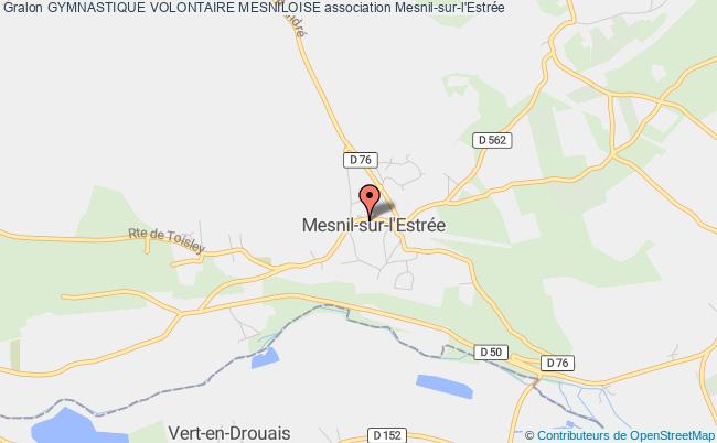 plan association Gymnastique Volontaire Mesniloise Mesnil-sur-l'Estrée