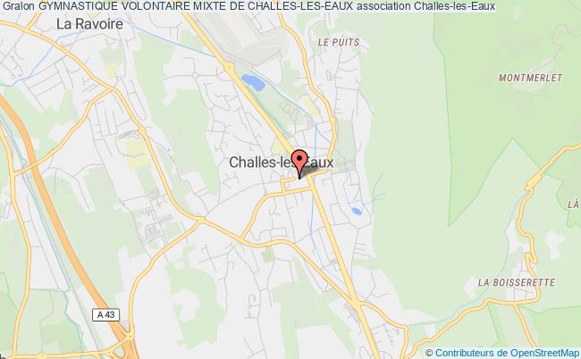 plan association Gymnastique Volontaire Mixte De Challes-les-eaux Challes-les-Eaux