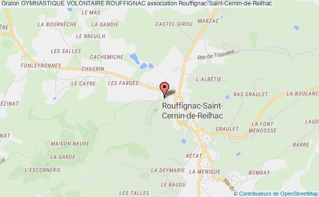 plan association Gymnastique Volontaire Rouffignac Rouffignac-Saint-Cernin-de-Reilhac