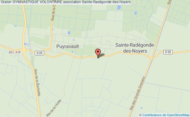 plan association Gymnastique Volontaire Sainte-Radégonde-des-Noyers