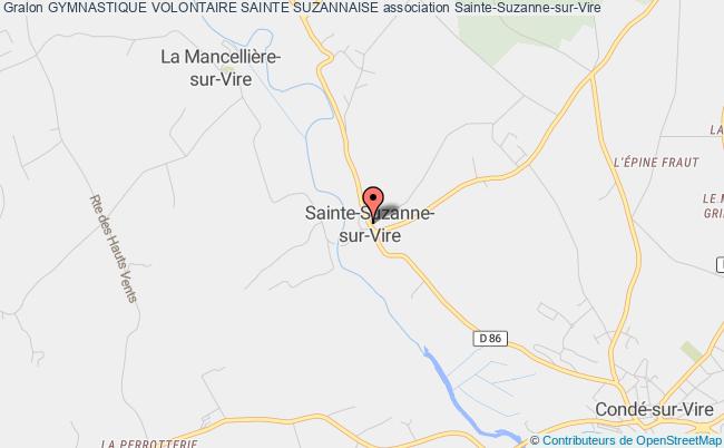 plan association Gymnastique Volontaire Sainte Suzannaise Sainte-Suzanne-sur-Vire