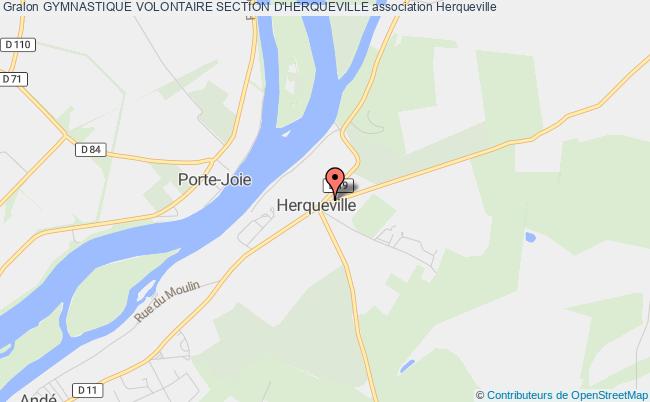 plan association Gymnastique Volontaire Section D'herqueville Herqueville