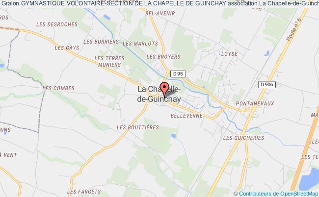 plan association Gymnastique Volontaire-section De La Chapelle De Guinchay La    Chapelle-de-Guinchay