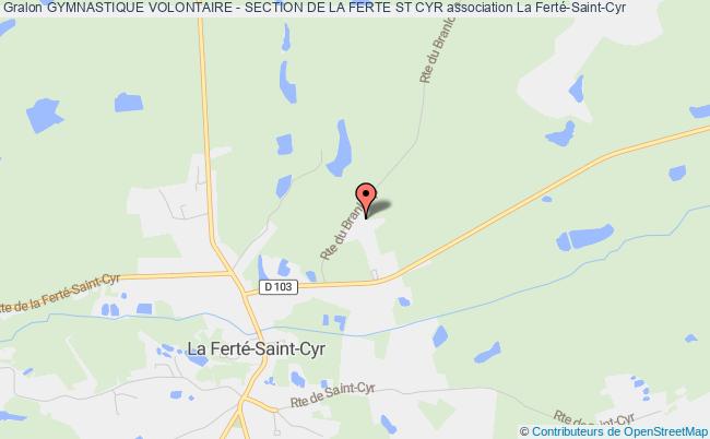 plan association Gymnastique Volontaire - Section De La Ferte St Cyr La    Ferté-Saint-Cyr