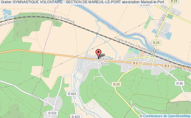plan association Gymnastique Volontaire - Section De Mareuil-le-port Mareuil-le-Port