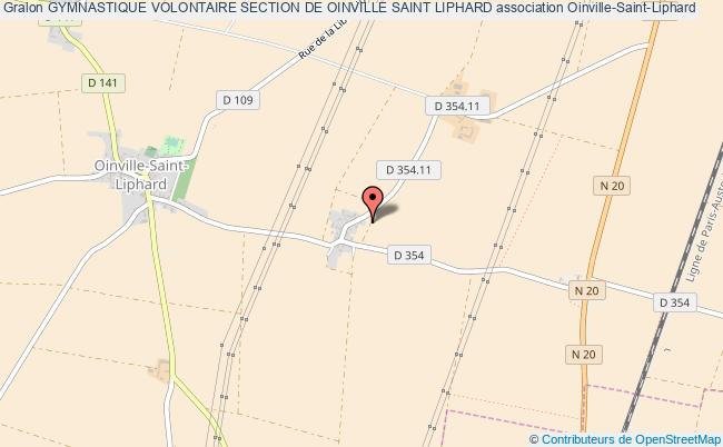 plan association Gymnastique Volontaire Section De Oinville Saint Liphard Oinville-Saint-Liphard