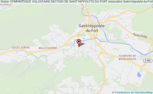 plan association Gymnastique Volontaire Section De Saint-hippolyte Du Fort Saint-Hippolyte-du-Fort