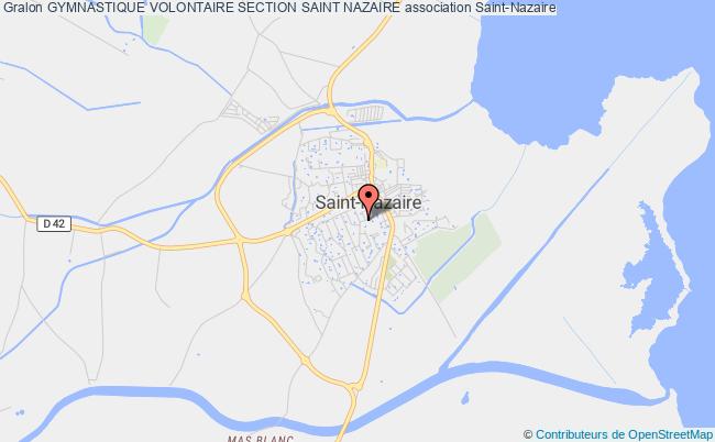 plan association Gymnastique Volontaire Section Saint Nazaire Saint-Nazaire