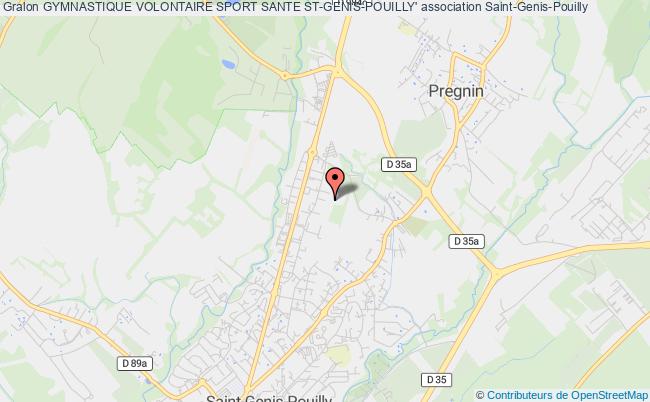 plan association Gymnastique Volontaire Sport Sante St-genis-pouilly' Saint-Genis-Pouilly
