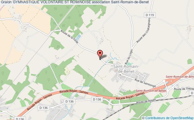 plan association Gymnastique Volontaire St Rominoise Saint-Romain-de-Benet