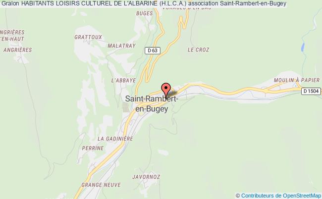 plan association Habitants Loisirs Culturel De L'albarine (h.l.c.a.) Saint-Rambert-en-Bugey