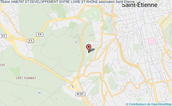 plan association Habitat Et Developpement Entre Loire Et RhÔne Saint-Étienne