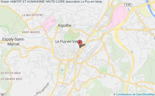 plan association Habitat Et Humanisme Haute-loire Le Puy-en-Velay
