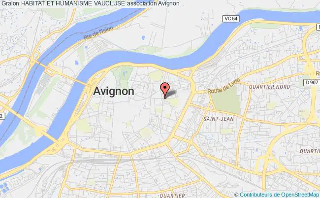plan association Habitat Et Humanisme Vaucluse Avignon