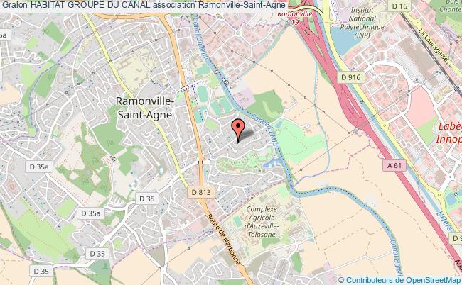 plan association Habitat Groupe Du Canal Ramonville-Saint-Agne