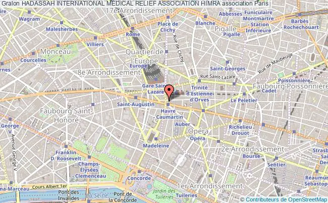 plan association Hadassah International Medical Relief Association Himra Paris