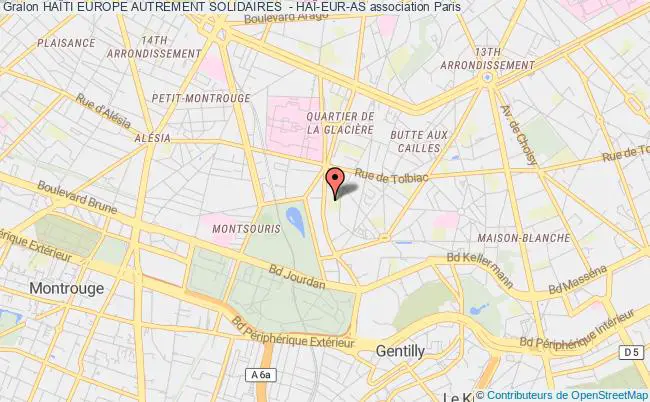plan association HaÏti Europe Autrement Solidaires  - HaÏ-eur-as Paris