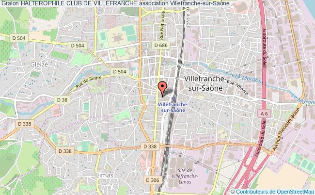 plan association Halterophile Club De Villefranche Villefranche-sur-Saône