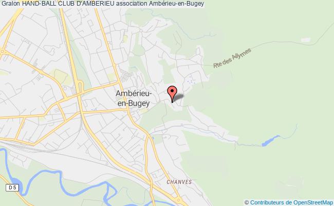 plan association Hand-ball Club D'amberieu Ambérieu-en-Bugey
