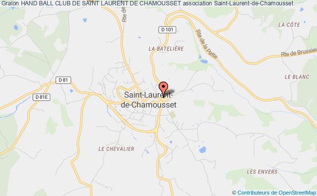 plan association Hand Ball Club De Saint Laurent De Chamousset Saint-Laurent-de-Chamousset
