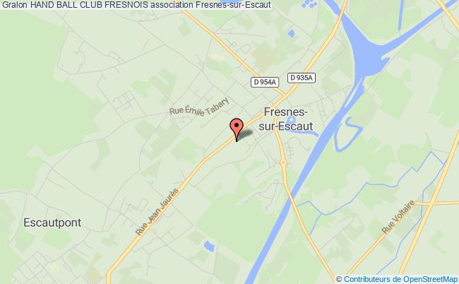 plan association Hand Ball Club Fresnois Fresnes-sur-Escaut