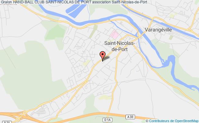 plan association Hand-ball Club Saint-nicolas De Port Saint-Nicolas-de-Port