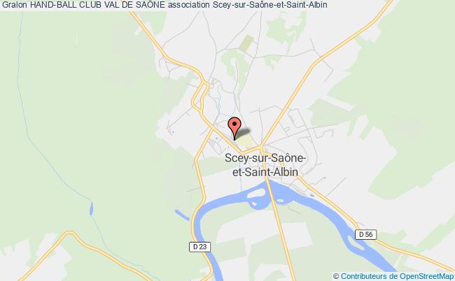 plan association Hand-ball Club Val De SaÔne Scey-sur-Saône-et-Saint-Albin