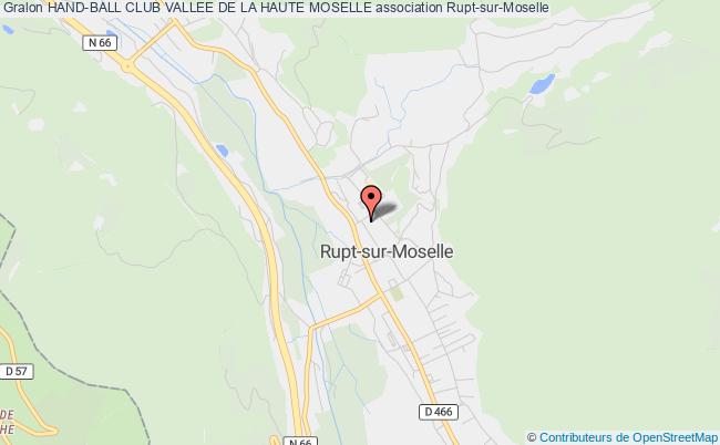 plan association Hand-ball Club Vallee De La Haute Moselle Rupt-sur-Moselle