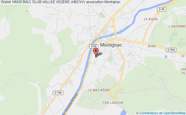 plan association Hand Ball Club Vallee Vezere (hbcvv) Montignac