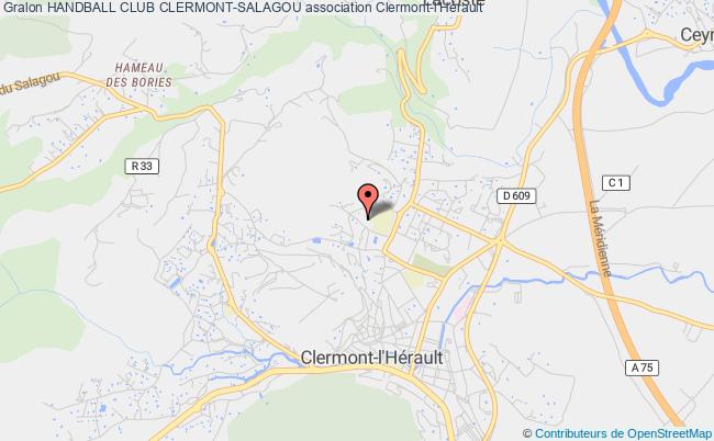 plan association Handball Club Clermont-salagou Clermont-l'Hérault