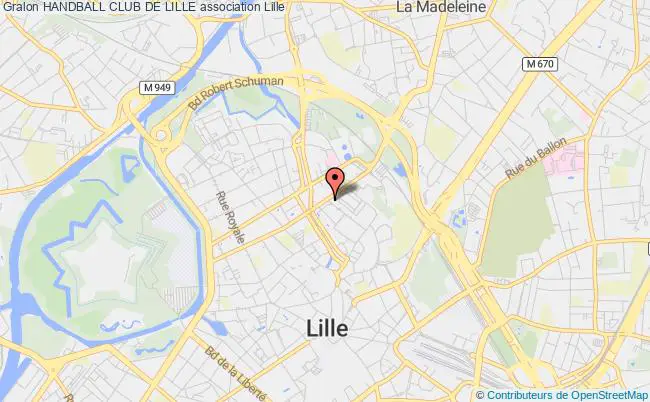 plan association Handball Club De Lille Lille