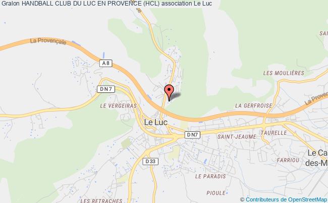 plan association Handball Club Du Luc En Provence (hcl) Luc