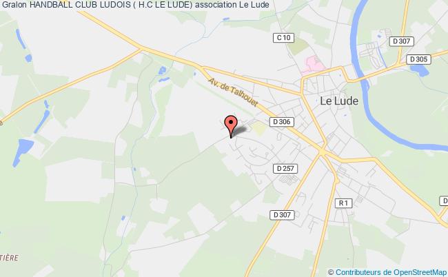 plan association Handball Club Ludois ( H.c Le Lude) Le    Lude