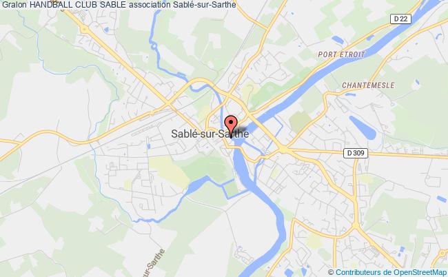 plan association Handball Club Sable Sablé-sur-Sarthe