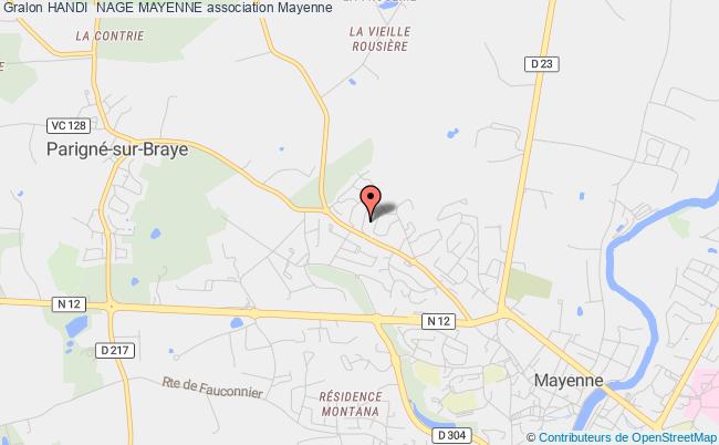 plan association Handi  Nage Mayenne Mayenne