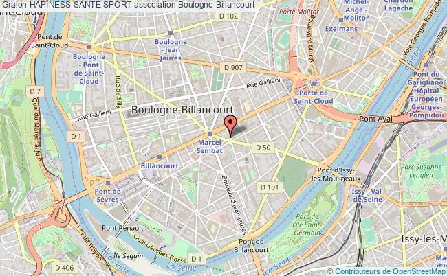 plan association Hapiness Sante Sport Boulogne-Billancourt