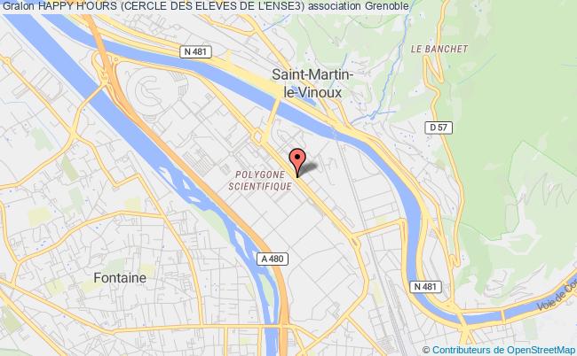 plan association Happy H'ours (cercle Des Eleves De L'ense3) Grenoble