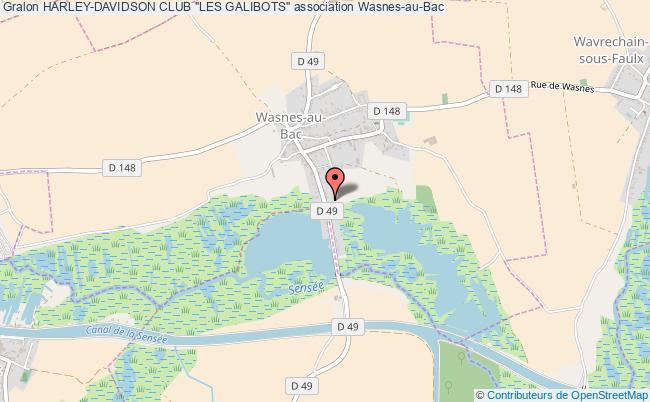 plan association Harley-davidson Club "les Galibots" Wasnes-au-Bac