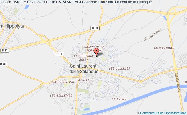 plan association Harley-davidson-club Catalan Eagles Saint-Laurent-de-la-Salanque