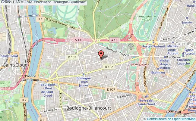 plan association Harmonia Boulogne-Billancourt